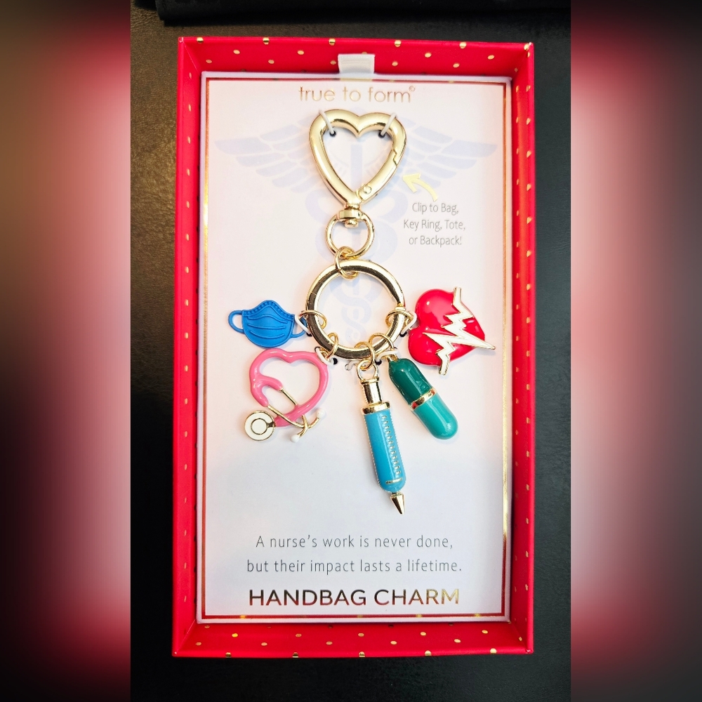 Nurse Handbag Charm Keychain